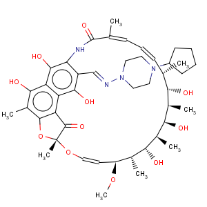 CAS No:79039-56-8 Rifamycin,3-[[(4-cyclopentyl-1-piperazinyl)imino]methyl]-25-O-deacetyl-