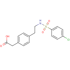 CAS No:79094-20-5 2-[4-[2-[(4-chlorophenyl)sulfonylamino]ethyl]phenyl]acetic acid