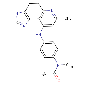 CAS No:79152-85-5 Acetamide,N-methyl-N-[4-[(7-methyl-1H-imidazo[4,5-f]quinolin-9-yl)amino]phenyl]-