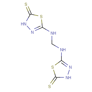 CAS No:79319-85-0 5-[[(2-sulfanylidene-3H-1,3,4-thiadiazol-5-yl)amino]methylamino]-3H-1,3,<br />4-thiadiazole-2-thione