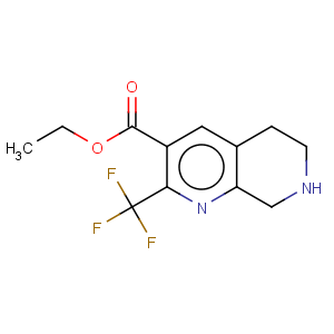 CAS No:794461-86-2 1,7-Naphthyridine-3-carboxylicacid, 5,6,7,8-tetrahydro-2-(trifluoromethyl)-, ethyl ester