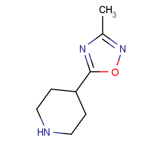 CAS No:795310-41-7 3-methyl-5-piperidin-4-yl-1,2,4-oxadiazole