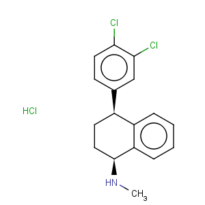 CAS No:79645-15-1 1-Naphthalenamine,4-(3,4-dichlorophenyl)-1,2,3,4-tetrahydro-N-methyl-, hydrochloride (1:1),(1R,4R)-