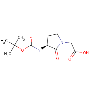 CAS No:79839-26-2 1-Pyrrolidineaceticacid, 3-[[(1,1-dimethylethoxy)carbonyl]amino]-2-oxo-, (3S)-