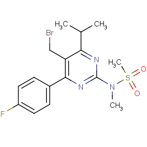 CAS No:799842-07-2 N-[5-(bromomethyl)-4-(4-fluorophenyl)-6-propan-2-ylpyrimidin-2-yl]-N-<br />methylmethanesulfonamide