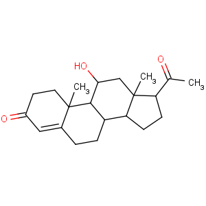 CAS No:80-75-1 Pregn-4-ene-3,20-dione,11-hydroxy-, (11a)-