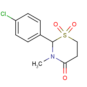 CAS No:80-77-3 2-(4-chlorophenyl)-3-methyl-1,1-dioxo-1,3-thiazinan-4-one