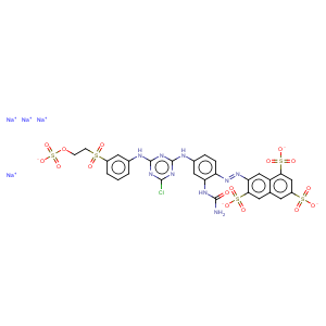 CAS No:80157-00-2 1,3,6-Naphthalenetrisulfonicacid,7-[2-[2-[(aminocarbonyl)amino]-4-[[4-chloro-6-[[3-[[2-(sulfooxy)ethyl]sulfonyl]phenyl]amino]-1,3,5-triazin-2-yl]amino]phenyl]diazenyl]-,sodium salt (1:4)