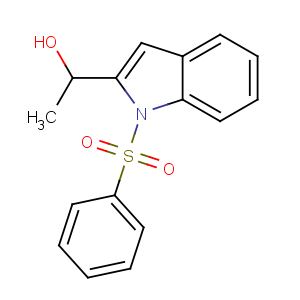 CAS No:80360-24-3 1-[1-(benzenesulfonyl)indol-2-yl]ethanol