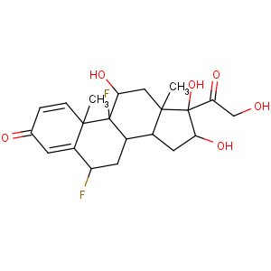 CAS No:807-38-5 Pregna-1,4-diene-3,20-dione,6,9-difluoro-11,16,17,21-tetrahydroxy-, (6a,11b,16a)-