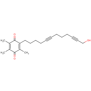 CAS No:80809-81-0 2-(12-hydroxydodeca-5,10-diynyl)-3,5,6-trimethylcyclohexa-2,5-diene-1,<br />4-dione