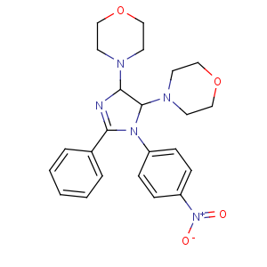 CAS No:80821-34-7 Morpholine,4,4'-[4,5-dihydro-1-(4-nitrophenyl)-2-phenyl-1H-imidazole-4,5-diyl]bis-, trans-(9CI)