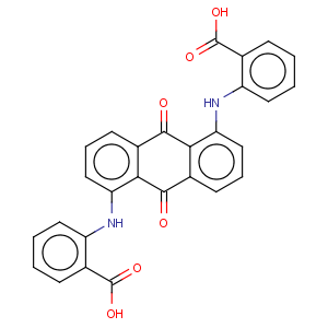 CAS No:81-78-7 Benzoic acid,2,2'-[(9,10-dihydro-9,10-dioxo-1,5-anthracenediyl)diimino]bis-