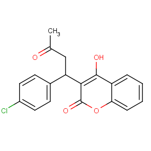CAS No:81-82-3 3-[1-(4-chlorophenyl)-3-oxobutyl]-4-hydroxychromen-2-one