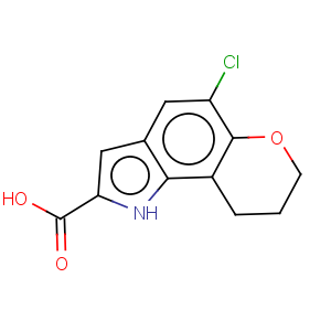 CAS No:81257-91-2 Pyrano[2,3-g]indole-2-carboxylicacid, 5-chloro-1,7,8,9-tetrahydro-