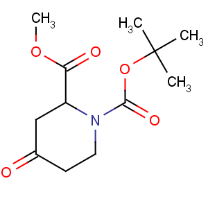 CAS No:81357-18-8 1-O-tert-butyl 2-O-methyl 4-oxopiperidine-1,2-dicarboxylate