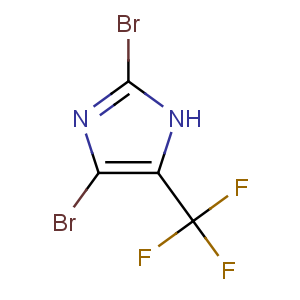 CAS No:81654-02-6 2,4-dibromo-5-(trifluoromethyl)-1H-imidazole