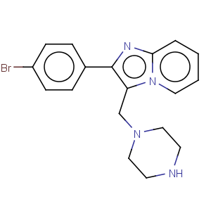 CAS No:817172-54-6 2-(4-Bromo-phenyl)-3-piperazin-1-ylmethyl-imidazo[1,2-a]pyridine