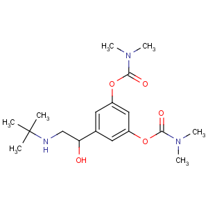 CAS No:81732-65-2 [3-[2-(tert-butylamino)-1-hydroxyethyl]-5-(dimethylcarbamoyloxy)phenyl]<br />N,N-dimethylcarbamate