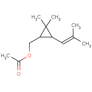 CAS No:81968-65-2 [2,2-dimethyl-3-(2-methylprop-1-en-1-yl)cyclopropyl]methyl acetate