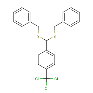 CAS No:82-54-2 1-[bis(benzylsulfanyl)methyl]-4-(trichloromethyl)benzene