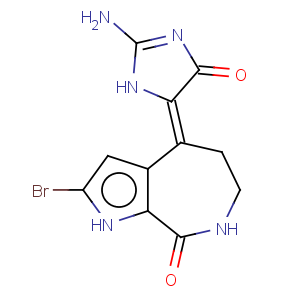 CAS No:82005-12-7 Pyrrolo[2,3-c]azepin-8(1H)-one,4-(2-amino-1,5-dihydro-5-oxo-4H-imidazol-4-ylidene)-2-bromo-4,5,6,7-tetrahydro-,(4Z)-
