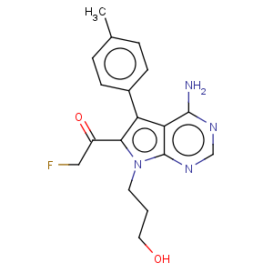 CAS No:821794-92-7 1-[4-amino-7-(3-hydroxypropyl)-5-(4-methylphenyl)-7H-pyrrolo[2,3-d]pyrimidin-6-yl]-2-fluoroethanone