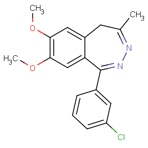 CAS No:82230-53-3 1-(3-chlorophenyl)-7,8-dimethoxy-4-methyl-5H-2,3-benzodiazepine
