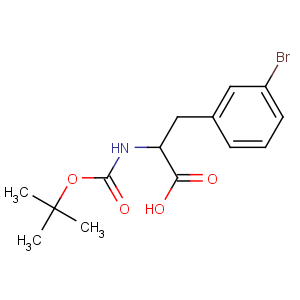 CAS No:82278-73-7 (2S)-3-(3-bromophenyl)-2-[(2-methylpropan-2-yl)oxycarbonylamino]<br />propanoic acid