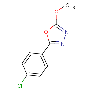 CAS No:82476-12-8 2-(4-chlorophenyl)-5-methoxy-1,3,4-oxadiazole