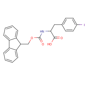CAS No:82565-68-2 (2S)-2-(9H-fluoren-9-ylmethoxycarbonylamino)-3-(4-iodophenyl)propanoic<br />acid