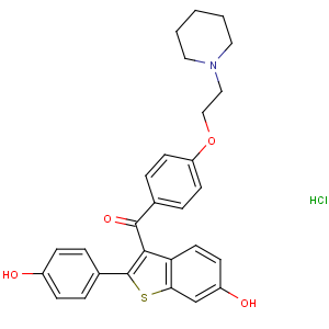 CAS No:82640-04-8 [6-hydroxy-2-(4-hydroxyphenyl)-1-benzothiophen-3-yl]-[4-(2-piperidin-1-<br />ylethoxy)phenyl]methanone