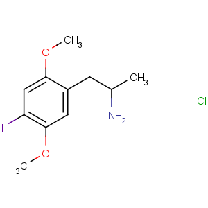 CAS No:82830-44-2 1-(4-iodo-2,5-dimethoxyphenyl)propan-2-amine