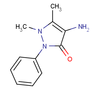 CAS No:83-07-8 4-amino-1,5-dimethyl-2-phenylpyrazol-3-one