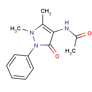 CAS No:83-15-8 N-(1,5-dimethyl-3-oxo-2-phenylpyrazol-4-yl)acetamide