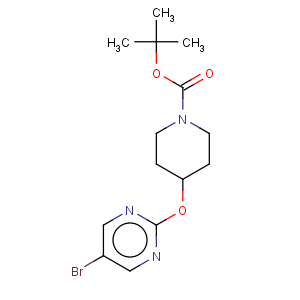 CAS No:832735-41-8 1-Piperidinecarboxylicacid, 4-[(5-bromo-2-pyrimidinyl)oxy]-, 1,1-dimethylethyl ester