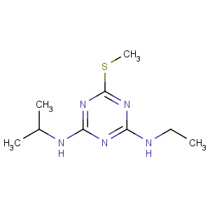 CAS No:834-12-8 4-N-ethyl-6-methylsulfanyl-2-N-propan-2-yl-1,3,5-triazine-2,4-diamine