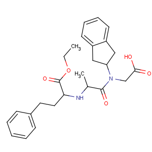 CAS No:83435-66-9 2-[2,<br />3-dihydro-1H-inden-2-yl-[(2S)-2-[[(2S)-1-ethoxy-1-oxo-4-phenylbutan-2-<br />yl]amino]propanoyl]amino]acetic acid