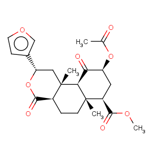 CAS No:83729-01-5 2H-Naphtho[2,1-c]pyran-7-carboxylicacid, 9-(acetyloxy)-2-(3-furanyl)dodecahydro-6a,10b-dimethyl-4,10-dioxo-,methyl ester, (2S,4aR,6aR,7R,9S,10aS,10bR)-