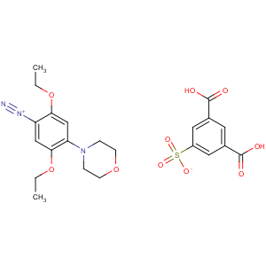 CAS No:83749-57-9 Benzenediazonium, 2,5-diethoxy-4-(4-morpholinyl)-, salt with 5-sulfo-1,3-benzenedicarboxylic acid (1:1)