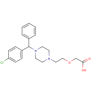 CAS No:83881-51-0 2-[2-[4-[(4-chlorophenyl)-phenylmethyl]piperazin-1-yl]ethoxy]acetic acid