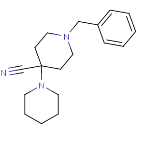 CAS No:84254-97-7 1-benzyl-4-piperidin-1-ylpiperidine-4-carbonitrile