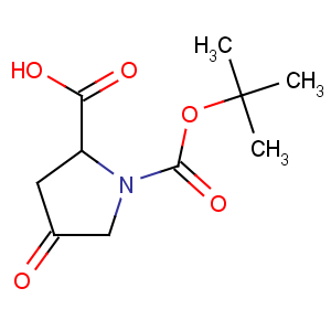 CAS No:84348-37-8 (2S)-1-[(2-methylpropan-2-yl)oxycarbonyl]-4-oxopyrrolidine-2-carboxylic<br />acid