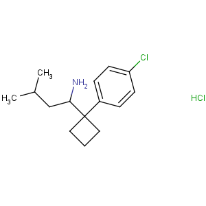 CAS No:84484-78-6 1-[1-(4-chlorophenyl)cyclobutyl]-3-methylbutan-1-amine