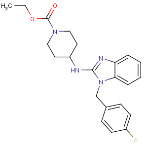CAS No:84501-68-8 ethyl<br />4-[[1-[(4-fluorophenyl)methyl]benzimidazol-2-yl]amino]piperidine-1-<br />carboxylate