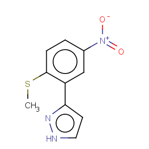 CAS No:845266-21-9 1H-Pyrazole,3-[2-(methylthio)-5-nitrophenyl]-