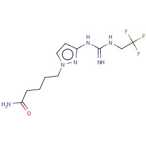 CAS No:84545-30-2 1H-Pyrazole-1-pentanamide,3-[[imino[(2,2,2-trifluoroethyl)amino]methyl]amino]-