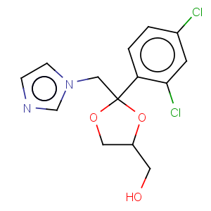 CAS No:84682-23-5 1,3-Dioxolane-4-methanol,2-(2,4-dichlorophenyl)-2-(1H-imidazol-1-ylmethyl)-