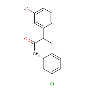 CAS No:848310-98-5 3-(3-bromophenyl)-4-(4-chlorophenyl)butan-2-one