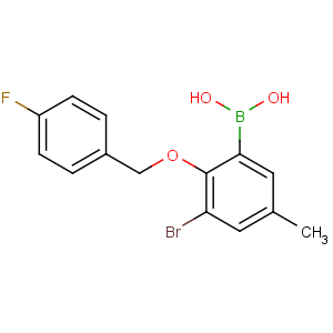 CAS No:849062-41-5 [3-bromo-2-[(4-fluorophenyl)methoxy]-5-methylphenyl]boronic acid